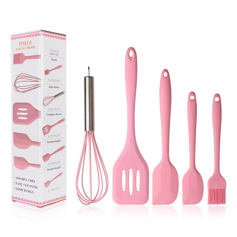 Wholesale silicone kitchenware five piece set